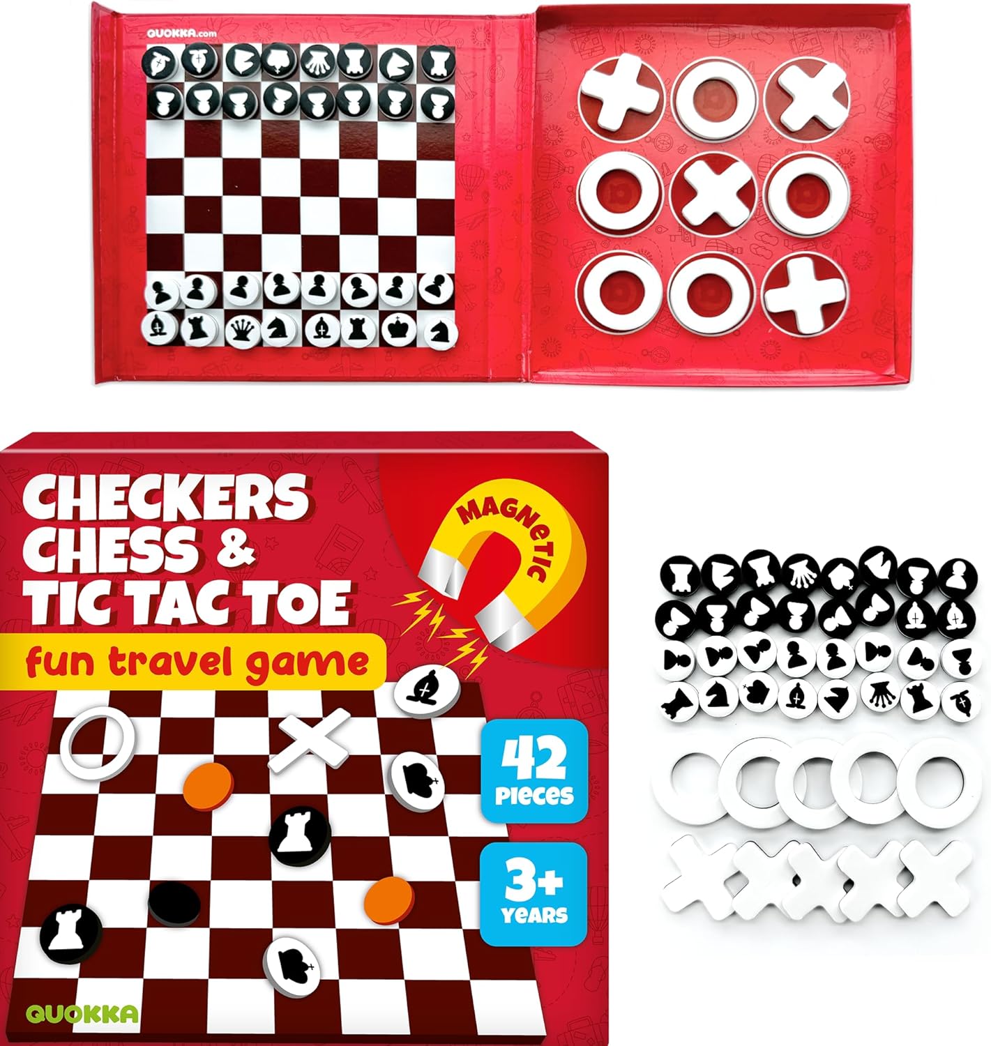 Magnetic Travel Puzzle Set for Kids | 2 x 48 Pieces, Car Activity Puzzle — Ages 2–6