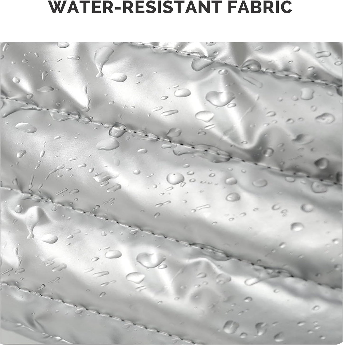 Prite Puffy Padded Makeup Bag – Waterproof Quilted Cosmetic Travel Toiletry Bag | Silver | UK