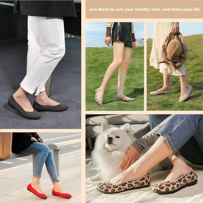 Bacia Women's Ballet Flats – Washable Comfortable Pumps for Office, Work & Casual Wear | UK