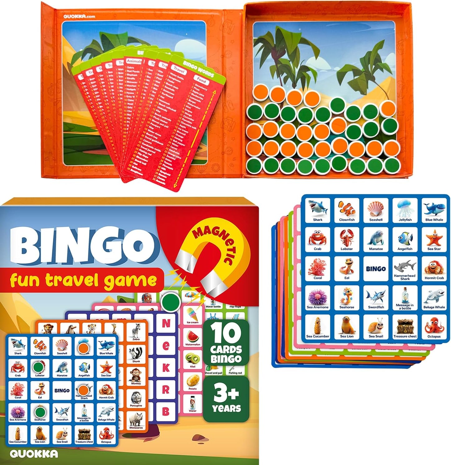 Magnetic Travel Puzzle Set for Kids | 2 x 48 Pieces, Car Activity Puzzle — Ages 2–6