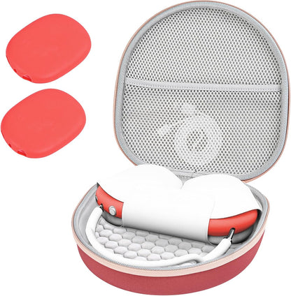 ProCase Hard Case for AirPods Max – Travel Carrying Headphone Case with Silicone Earpad Covers + Mesh Pocket