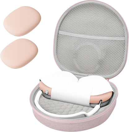 ProCase Hard Case for AirPods Max – Travel Carrying Headphone Case with Silicone Earpad Covers + Mesh Pocket