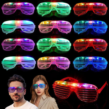 12PCS Light-Up Party Glasses – Colourful Novelty Glasses for Kids & Teens