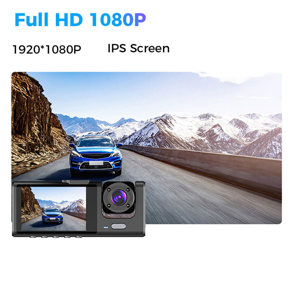 1080P Dual Lens Dash Cam with G-Sensor Front & Rear Car DVR Recorder