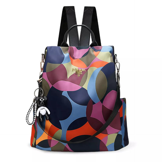 Women's Anti-Theft Backpack Purse | Waterproof Oxford Fabric, 2-Way Carry, Large Capacity — Travel, Work & Daily Use