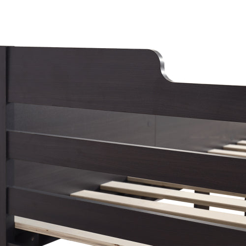 Kids Cabin Bed with Storage – 3ft Single (90×190cm) Mid Sleeper Bed Frame with Drawers & Shelves | White | UK