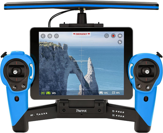 Parrot Skycontroller – Blue | Extended Range Controller for Bebop Drone with Dual Joysticks & FPV Compatibility