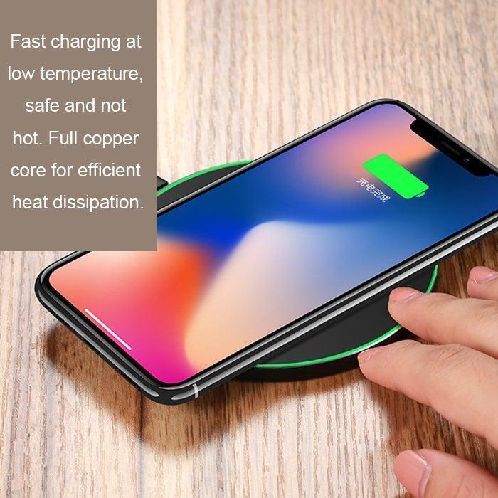 30W Fast Wireless Charger Stand – Qi-Certified Charging Pad for iPhone, Samsung, AirPods & All Qi-Enabled Devices – Slim, Case-Friendly, Type-C Port