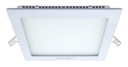 2Pack 18W LED Square Recessed Ceiling Flat Panel Down Light Ultra Slim Warm White