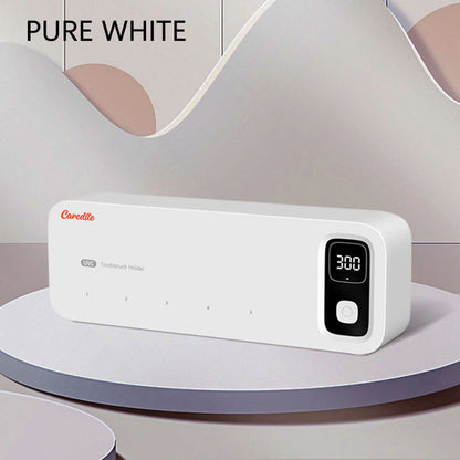 Caredite 2023 Toothbrush Steriliser Holder | Wall-Mounted UV Sanitiser | Fast Drying | Multi-Colour Options - White
