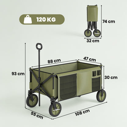 Portable festival trolley with removable top