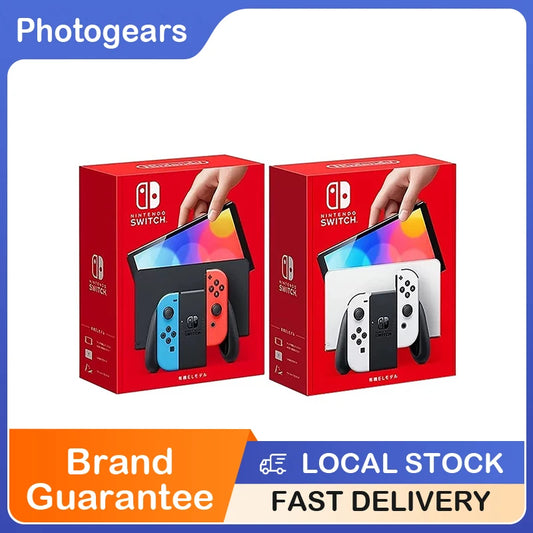Nintendo Switch OLED Model – 7’’ Vibrant Display Enhanced Audio 64GB Storage & Dock – Portable Console for Home &
