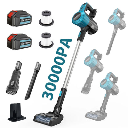 200W Cordless Vacuum Cleaner 3-in-1 Self-Standing Handheld Vacuum 30KPA Brushless Stick Vacuum for Carpet/Hard Floor/Pet Hair Clean