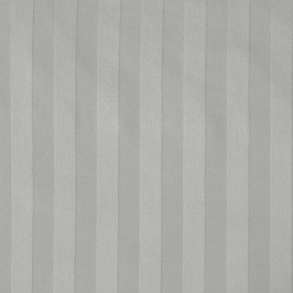 Sleepdown Soft Hotel Quality 225 Thread Count Cotton Satin Stripe Duvet Cover Set with Pillowcases – Super King Size –