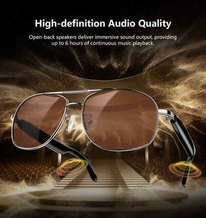 Blackview D1 Pro Smart Glasses | BLE 6.0, Voice Assistant, IP54 Waterproof, UV Protection, Dual Mic & Noise Reduction
