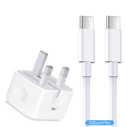 20W USB-C PD Fast Charger Plug with USB-C Cable | Buy Online at Amizek