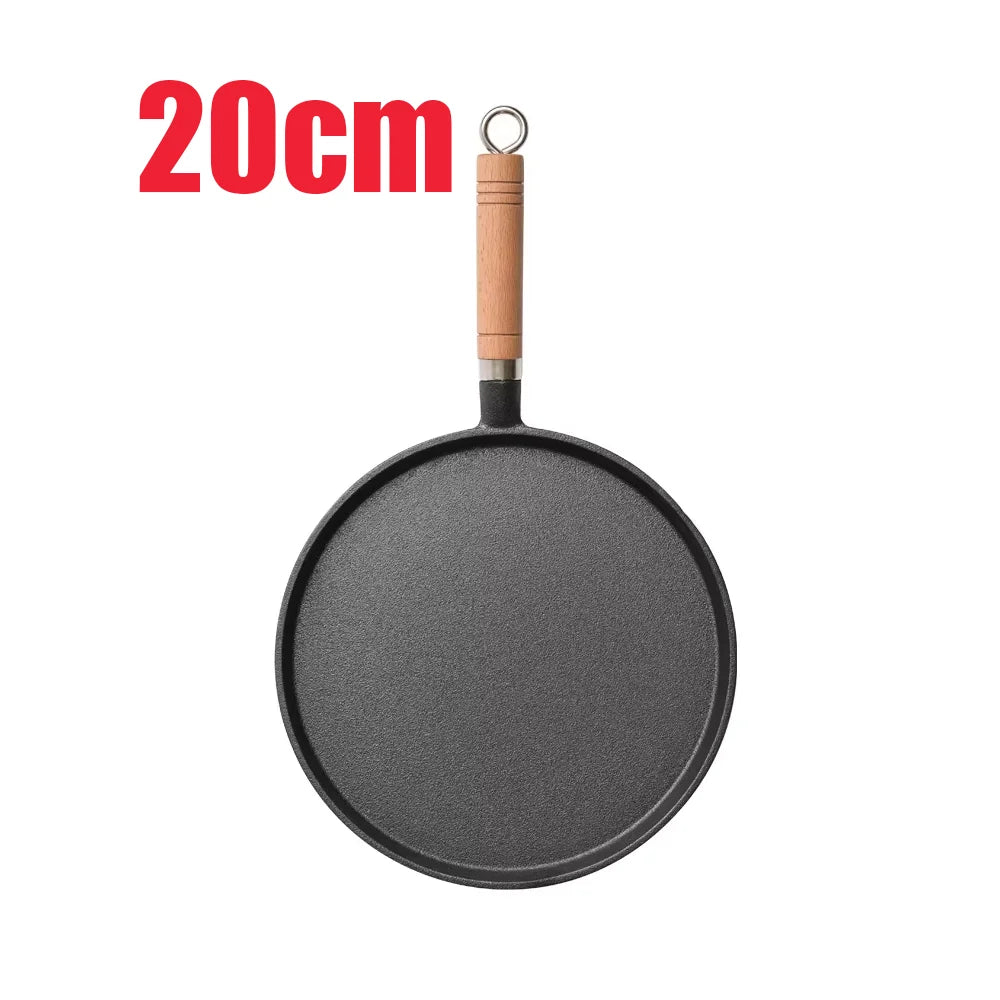 20cm Pre-Seasoned Cast Iron Skillet | Non-Stick Frying Pan for Stove, Oven, Grill & Campfire