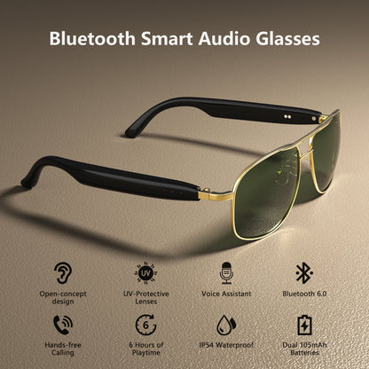 Blackview D1 Pro Smart Glasses | BLE 6.0, Voice Assistant, IP54 Waterproof, UV Protection, Dual Mic & Noise Reduction