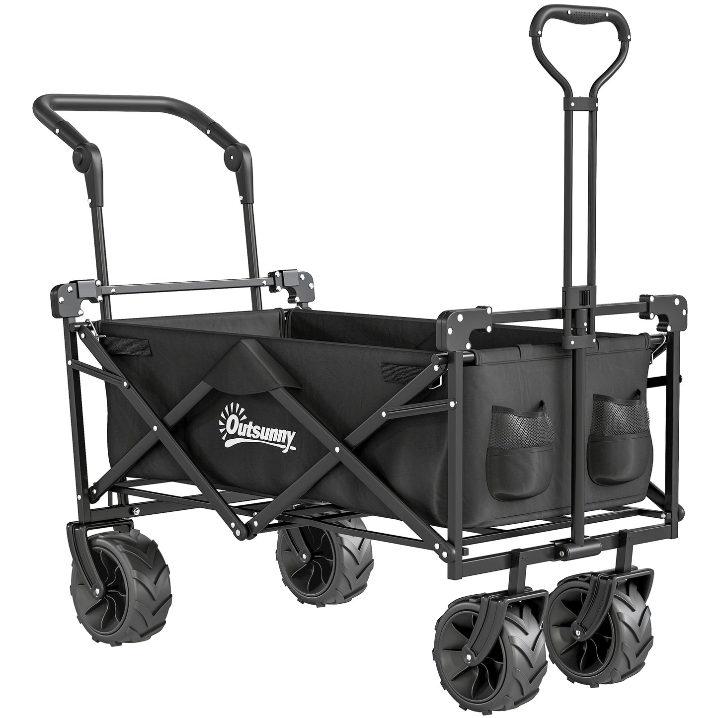 Outsunny 180L festival trolley on wheels with canopy