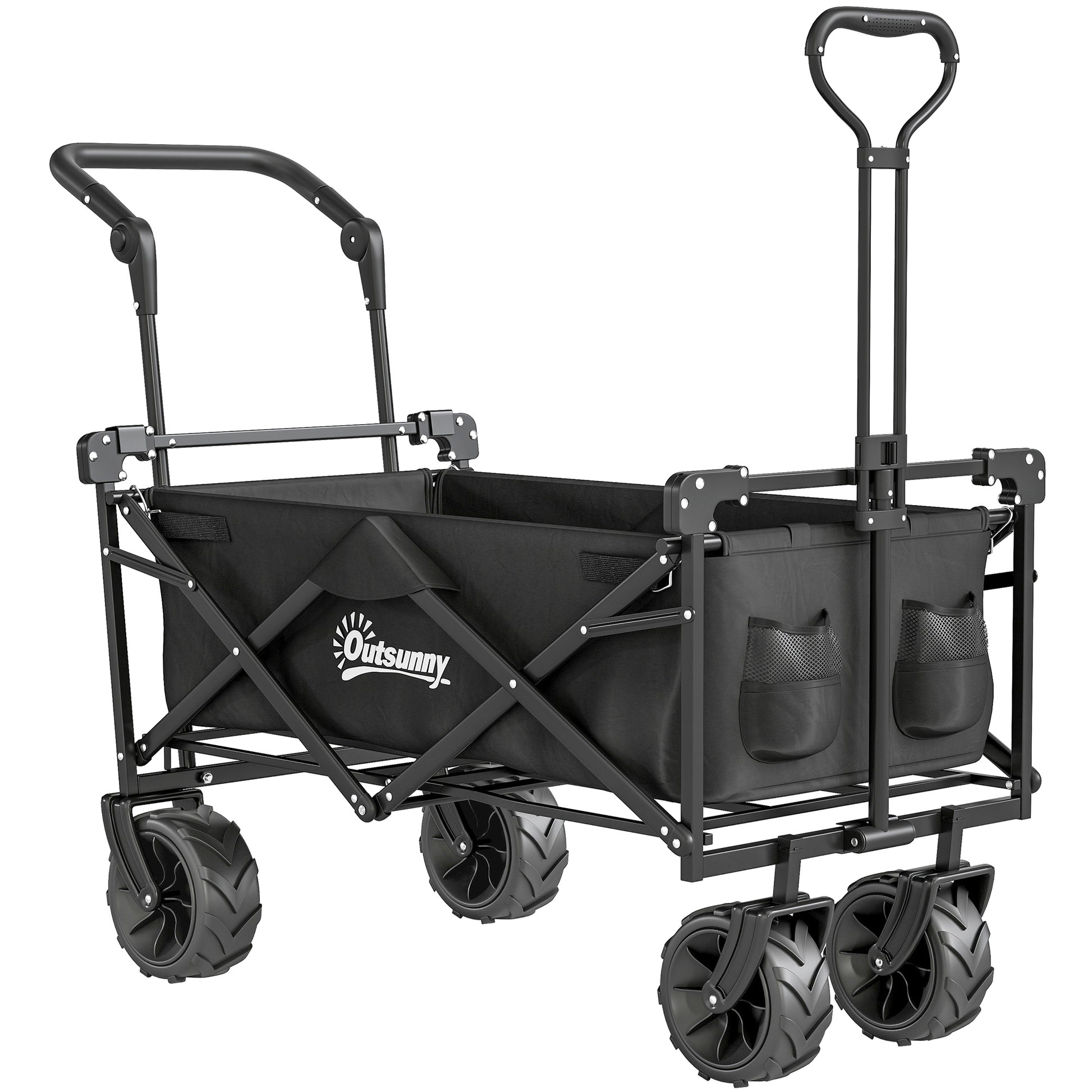 Outsunny 180L festival trolley on wheels with canopy