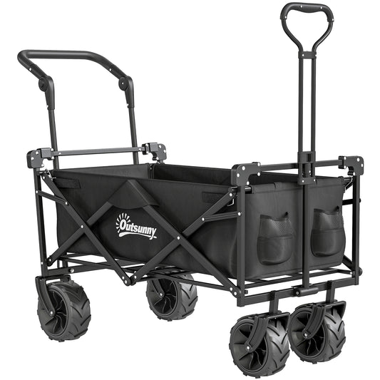 Outsunny 180L festival trolley on wheels with canopy