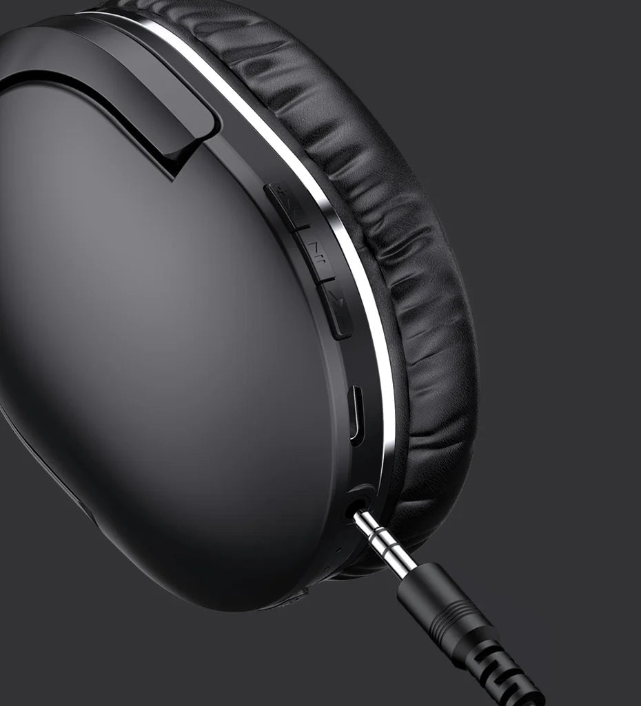 Baseus D02 Pro Wireless Bluetooth Headphones HIFI Stereo Earphones Foldable Sport Headset with Audio Cable foriPhone