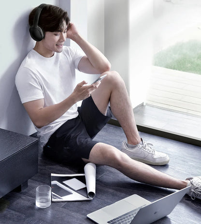 Baseus D02 Pro Wireless Bluetooth Headphones HIFI Stereo Earphones Foldable Sport Headset with Audio Cable foriPhone