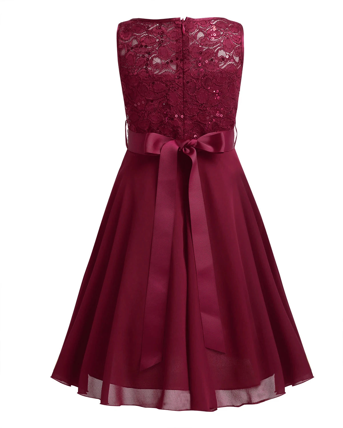Elegant Children Girls Flower Princess Tulle Lace Dress – Infant Kids Party Bridesmaid Ball Gown Tutu Dresses