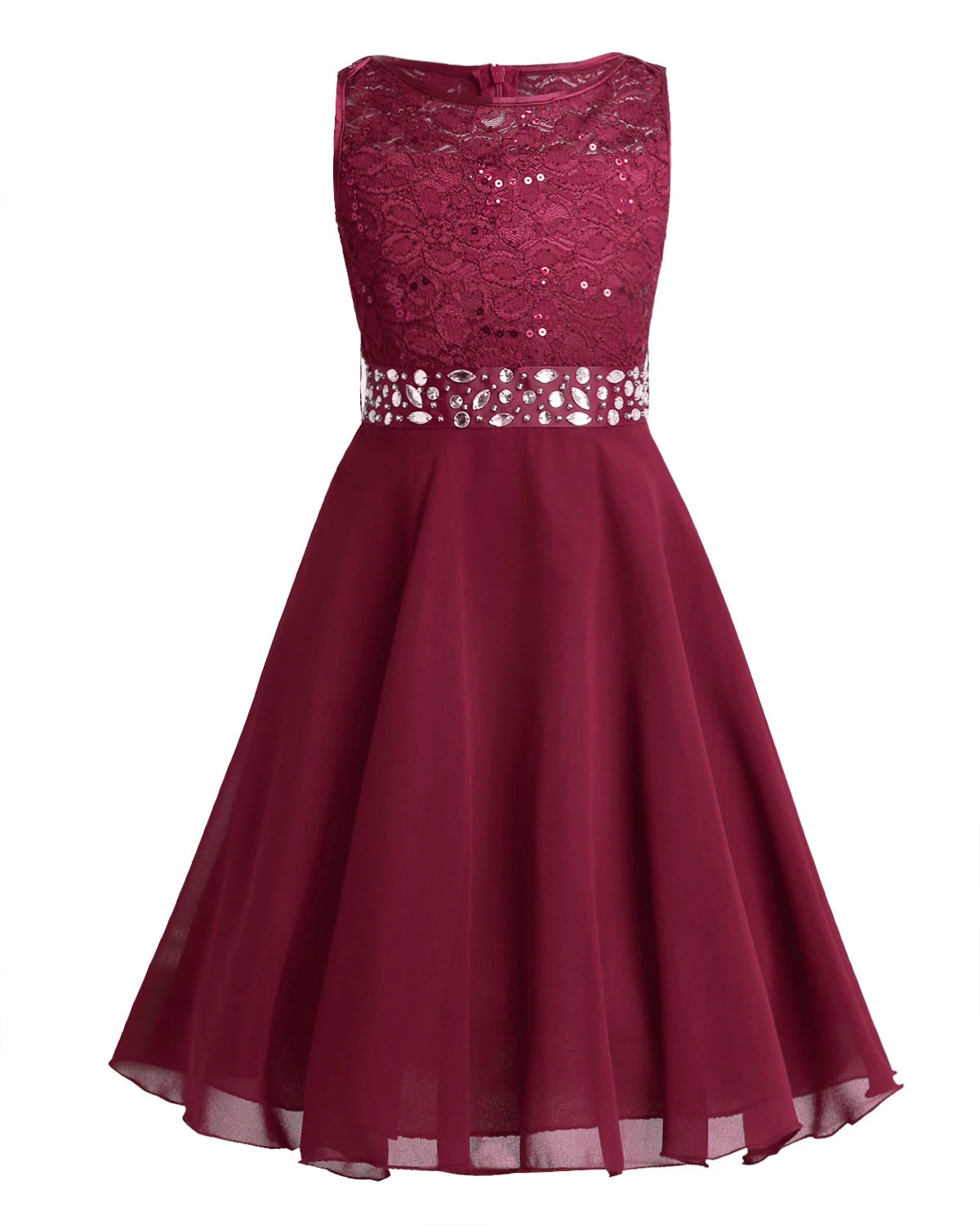 Elegant Children Girls Flower Princess Tulle Lace Dress – Infant Kids Party Bridesmaid Ball Gown Tutu Dresses