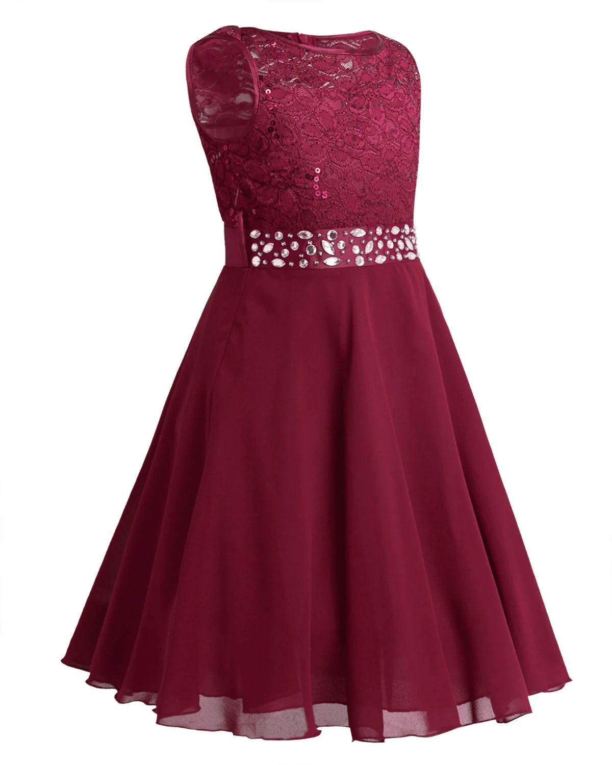 Elegant Children Girls Flower Princess Tulle Lace Dress – Infant Kids Party Bridesmaid Ball Gown Tutu Dresses