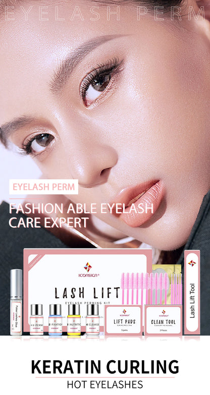 Lash Lift Kit | 6–8 Week Curl, Complete 10-Piece Set with Eye Pads & Brushes — Salon & Home Use