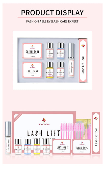 Lash Lift Kit | 6–8 Week Curl, Complete 10-Piece Set with Eye Pads & Brushes — Salon & Home Use