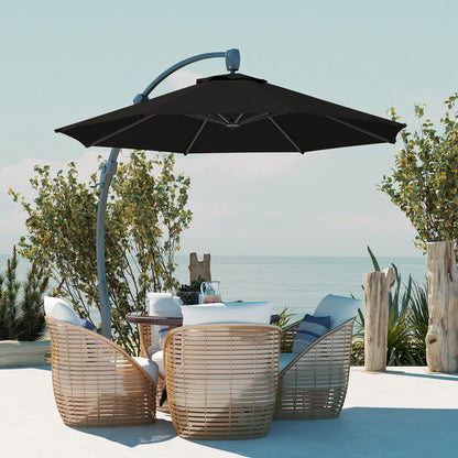 Outsunny 3m Cantilever Garden Parasol | 360 Degree Rotation