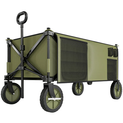 Outsunny 125L festival trolley on wheels with cover