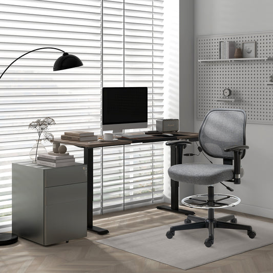Vinsetto Electric Standing Desk | 72-116cm Adjustable Home Office Desk, Black