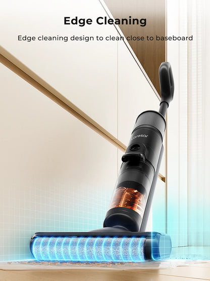 Laresar M3 Cordless Wet Dry Vacuum Cleaner Mop Edge Cleaning 55min Auto Suction Floor Washer Self-Cleaning Smart Home