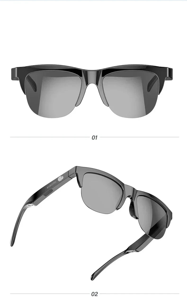 Original mijia Xiaomi Smart Sunglasses Glasses Bluetooth Call Outdoor Sports headset HIFI Blue Light Waterproof Anti-UV with mic