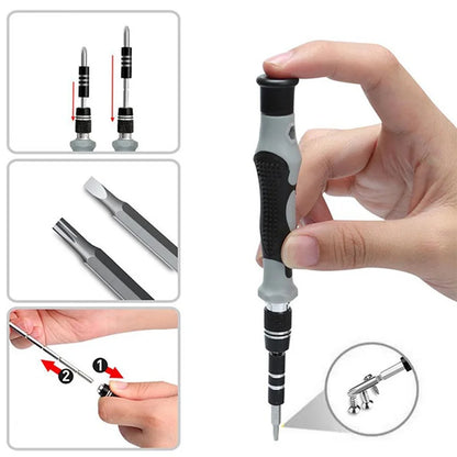 122-in-1 Precision Screwdriver Set | Magnetic Bits Phillips Torx Nut Drivers | Chrome Vanadium Steel | Electronic