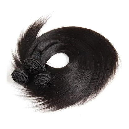 30–40 Inch Bone Straight Brazilian Human Hair Bundles – 100% Human Hair Weft, Natural Colour, 3–4 Bundle Deal | Remy | UK
