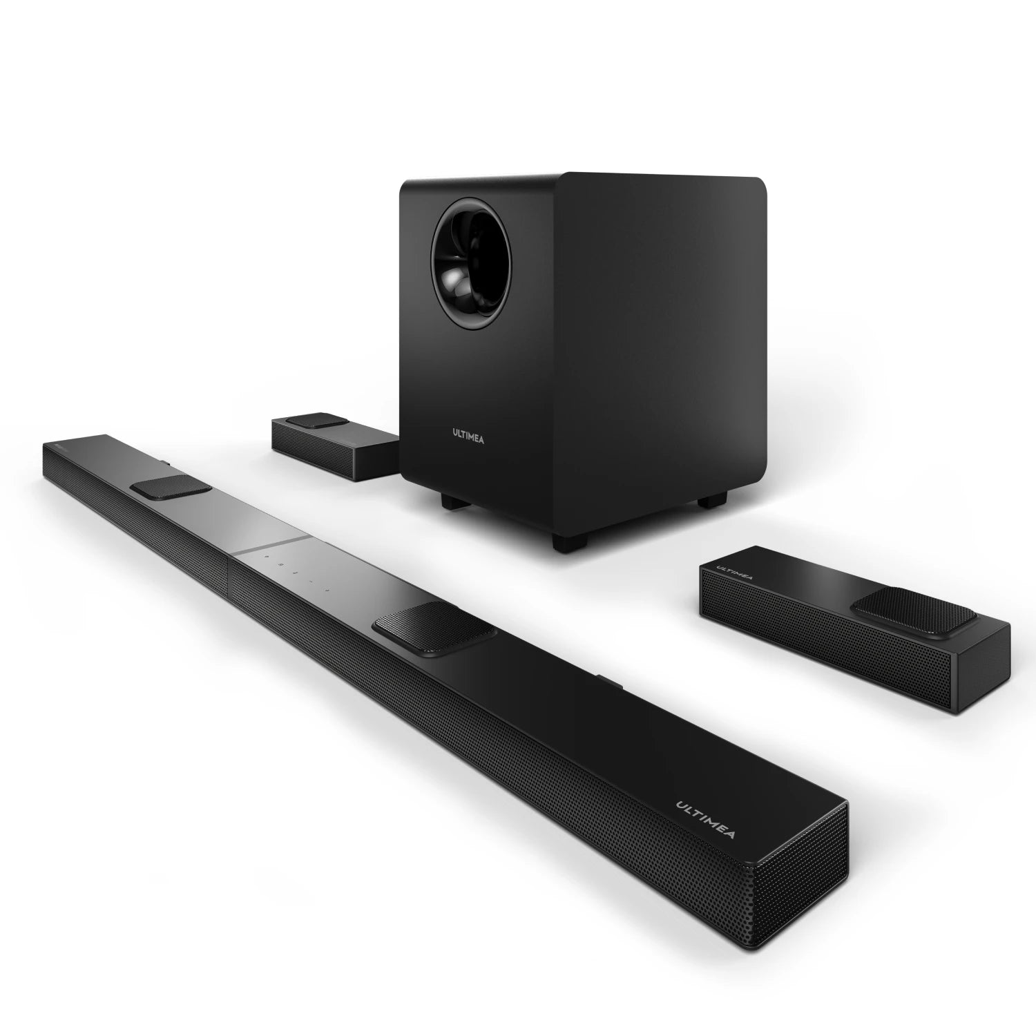 ULTIMEA 7.1.4 Soundbar with Dolby Atmos 8’’ Wireless Subwoofers Home Theatre Surround Sound System Speakers Sound Bar