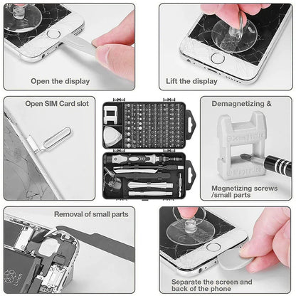 122-in-1 Precision Screwdriver Set | Magnetic Bits Phillips Torx Nut Drivers | Chrome Vanadium Steel | Electronic