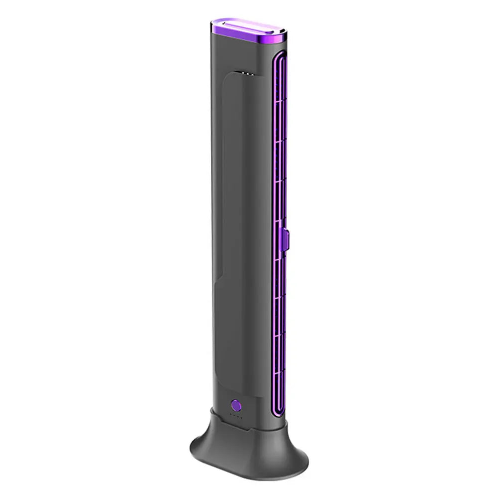 Space-Saving Air Condition Fan | Adjustable Vents Bladeless Tower Fan for Bedroom Home Office and Room | USB Powered