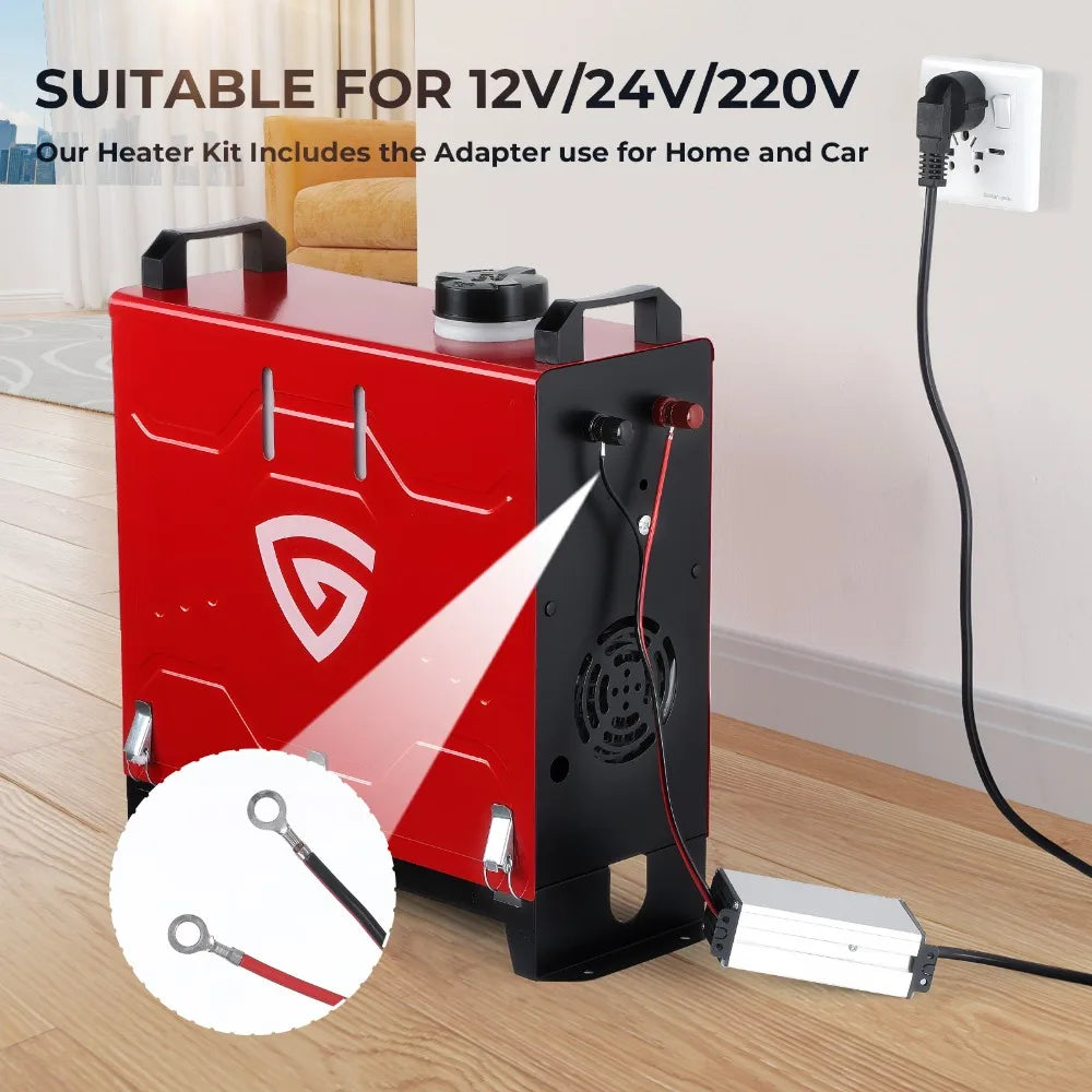 12V 8KW Air Diesel Night Heater APP Remote LCD Monitor For Car Truck Motor Boat