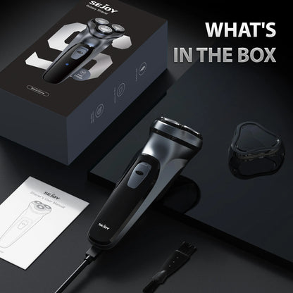 SEJOY Shaver Men USB Electric Shaver Powerful Beard Electric Razor Rechargeable WaterproofShaving Machine