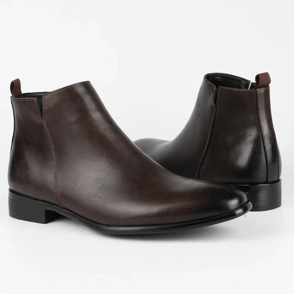 Men's Classic Chelsea Boots | Square Toe, Slip-On, British Style, Sizes EU 40-50 (US 7-17) — 10 Colours