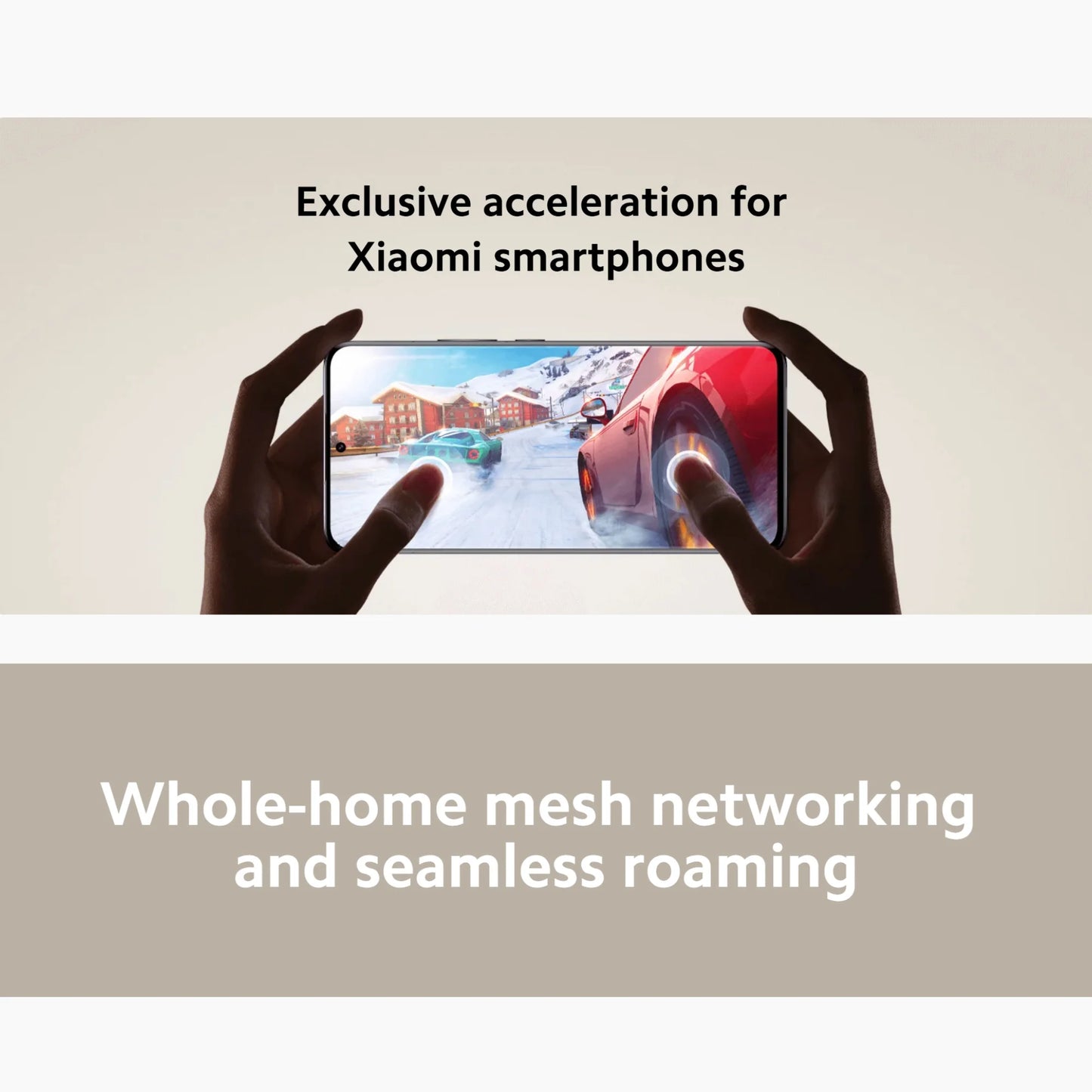 Xiaomi AX3000 NE WiFi 6 Mesh Router System | Dual-Band 3000Mbps, NFC, IPTV, App Control — White