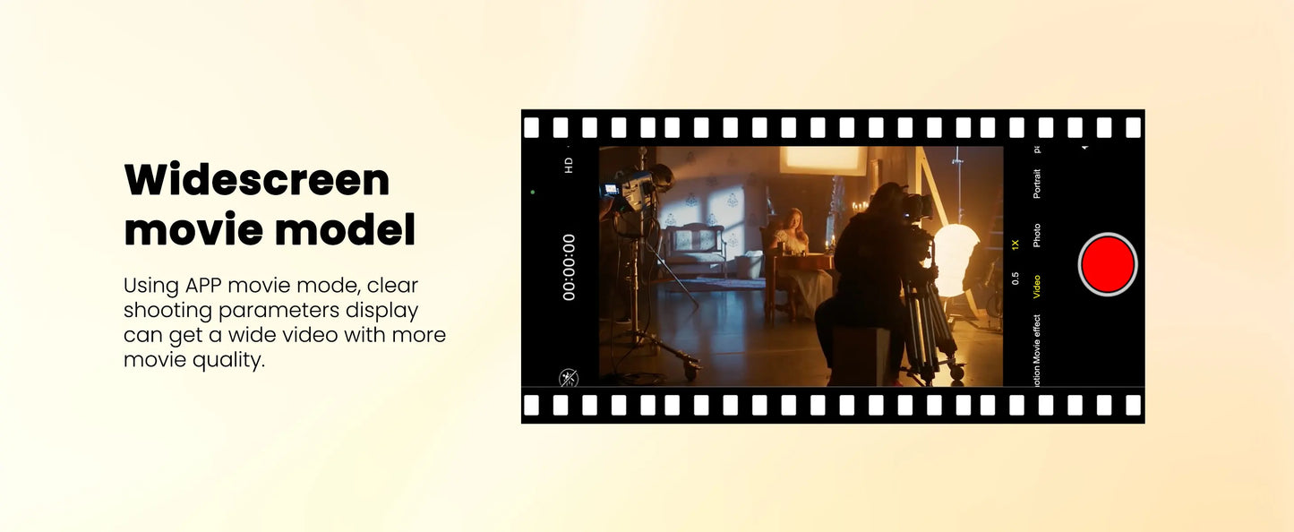 AOCHUAN Smart XE AI Gimbal - Professional Smartphone Stabilizer with No-App AI Tracking & Gesture Control - Perfect for TikTok & YouTube