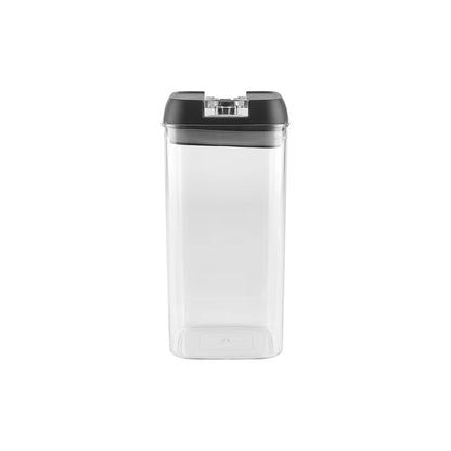 【Lifeideas】7Pcs Airtight Food Storage Containers with Clasp Lids Plastic Clear Jars with Easy Lock Lid Kitchen Pantry Organize