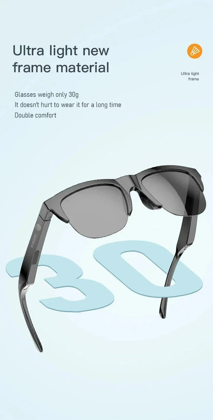 Original mijia Xiaomi Smart Sunglasses Glasses Bluetooth Call Outdoor Sports headset HIFI Blue Light Waterproof Anti-UV with mic