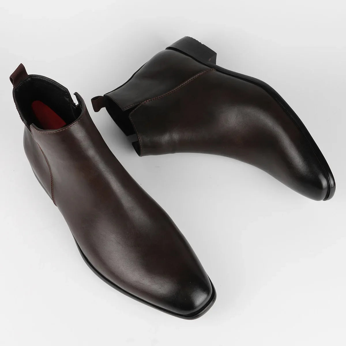 Men's Classic Chelsea Boots | Square Toe, Slip-On, British Style, Sizes EU 40-50 (US 7-17) — 10 Colours
